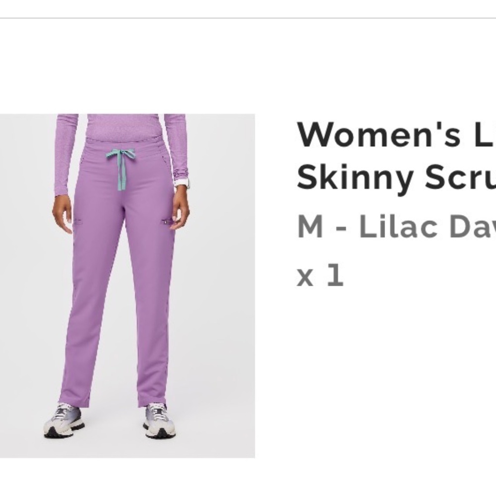 Lilian dawn Figs scrub set 
Rafaela top Xxs
High rise Bottom M